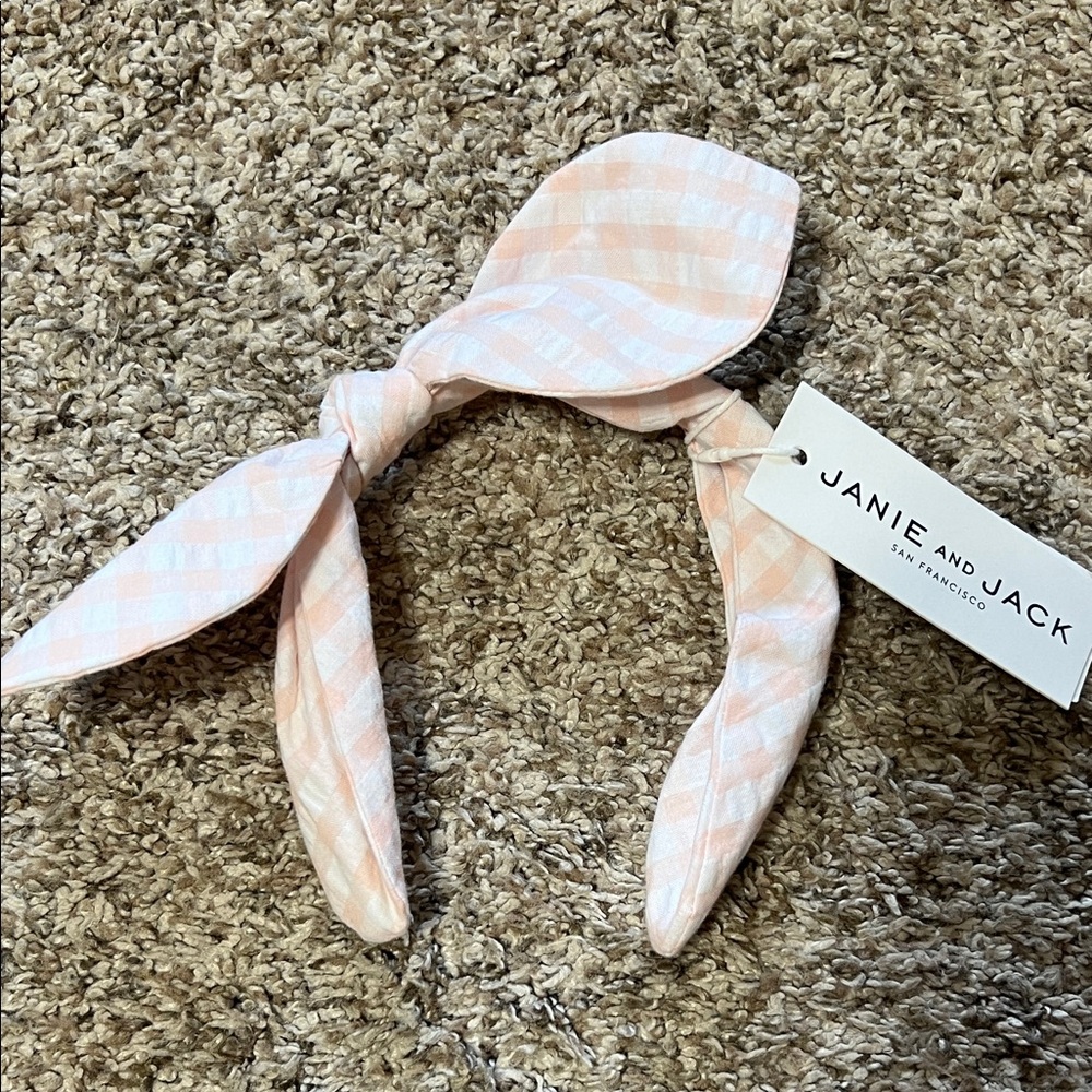 Janie & Jack gingham headband